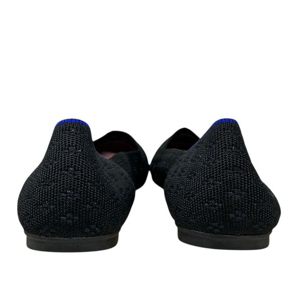 Rothy’s Black Knit Round-Toe Flats | Womens 11.5 | Chic Dressy Slip-On - Picture 9 of 11